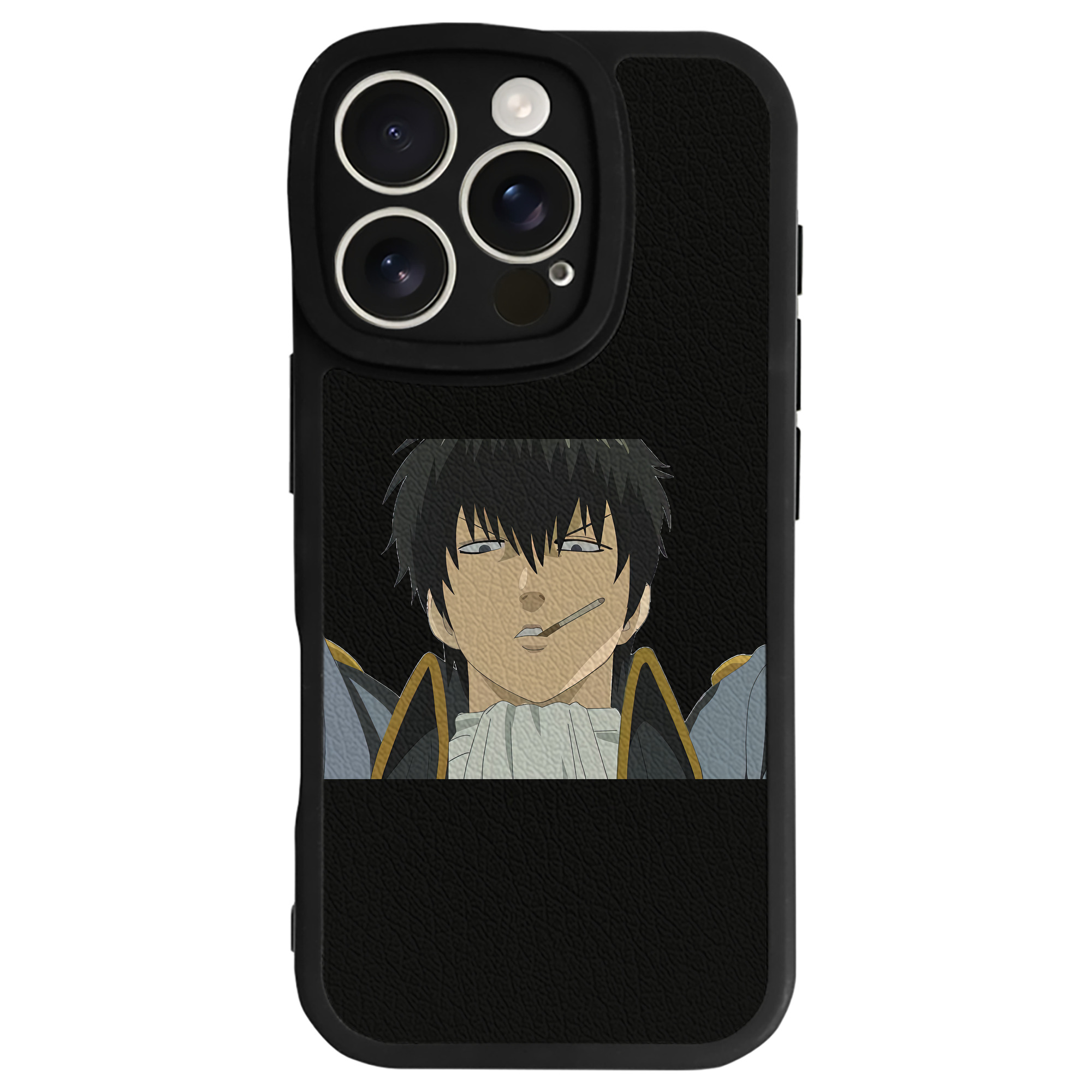 （画像用） ぎんたま 坂田銀時（さかたぎんとき） 神楽 志村新八（しむら しんぱち） GINTAMA Sakata Gintoki Kagura Shimura Shinpachi 【iPhone 16シリーズ対応】シリコンスマホケース（レザー調） 材質：シリコン